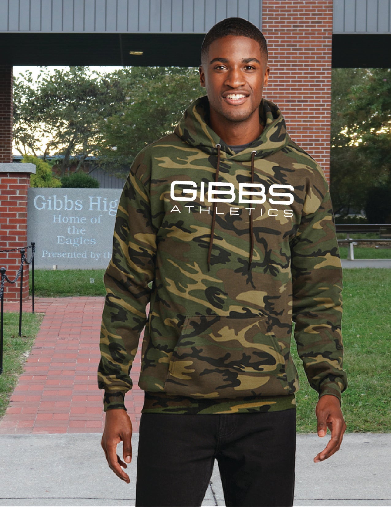 Gibbs Athletics Camo Hoodie
