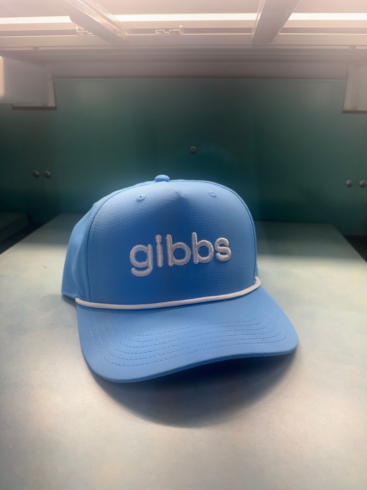 Columbia Blue Hat White Rope