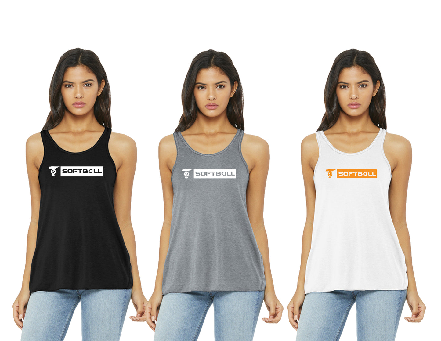 WOMEN'S FLOWER RACERBACK TANK