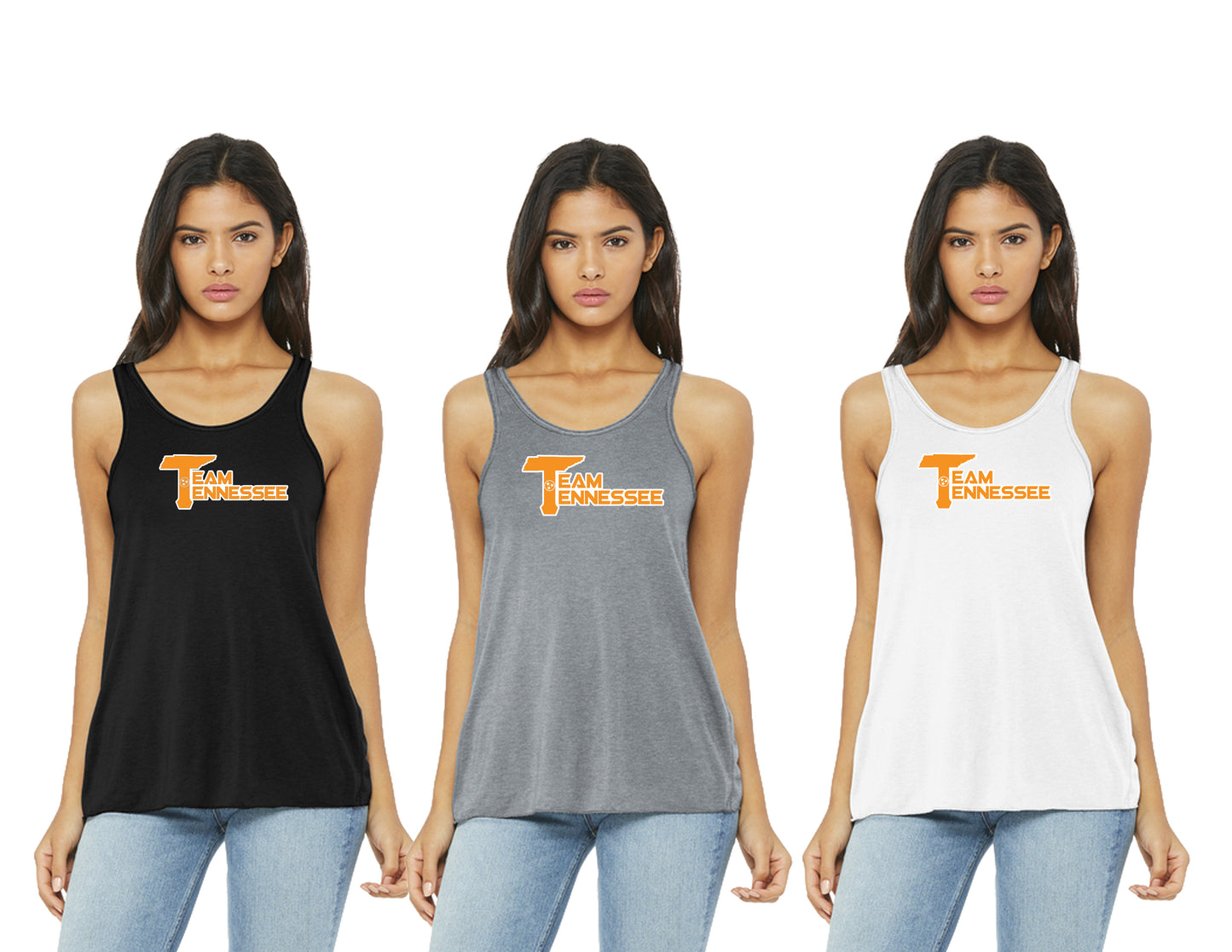 WOMEN'S FLOWER RACERBACK TANK