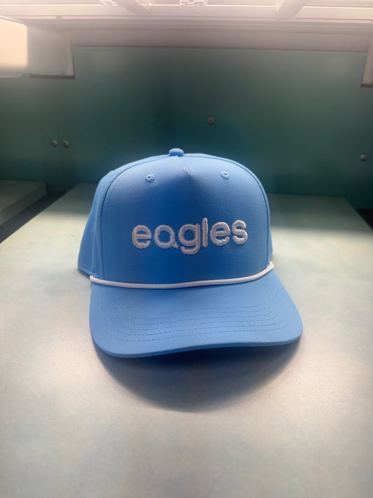 Columbia Blue Hat White Rope